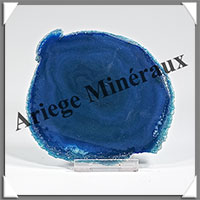 AGATE BLEUE - Tranche Fine - 105x90x4 mm - 60 grammes - Taille 3 - M007