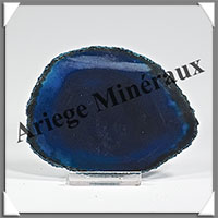 AGATE BLEUE - Tranche Fine - 100x75x6 mm - 71 grammes - Taille 3 - M009