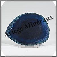 AGATE BLEUE - Tranche Fine - 100x75x6 mm - 71 grammes - Taille 3 - M009