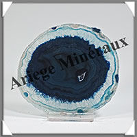 AGATE BLEUE - Tranche Fine - 95x86x5 mm - 77 grammes - Taille 3 - M012
