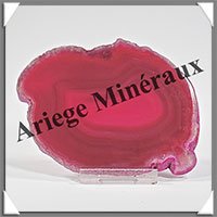 AGATE ROSE - Tranche Fine - 100x75x6 mm - 70 grammes - Taille 3 - M004
