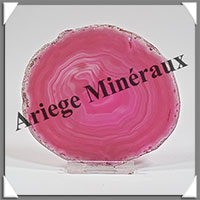 AGATE ROSE - Tranche Fine - 100x90x6 mm - 90 grammes - Taille 3 - M010