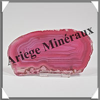 AGATE ROSE - Tranche Fine - 115x63x5 mm - 71 grammes - Taille 3 - M011
