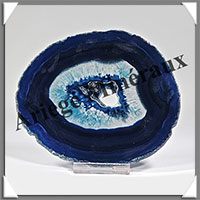 AGATE BLEUE - Tranche Fine - 116x101x6 mm - 148 grammes - Taille 4 - M005