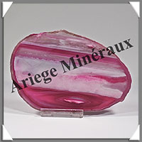 AGATE ROSE - Tranche Fine - 117x82x5 mm - 94 grammes - Taille 4 - M002