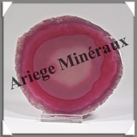 AGATE ROSE - Tranche Fine - 107x103x6 mm - 116 grammes - Taille 4 - M003
