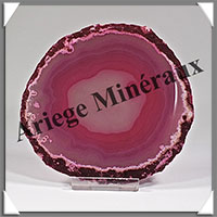 AGATE ROSE - Tranche Fine - 107x103x6 mm - 116 grammes - Taille 4 - M003