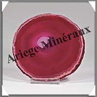 AGATE ROSE - Tranche Fine - 103x99x5 mm - 105 grammes - Taille 4 - M004
