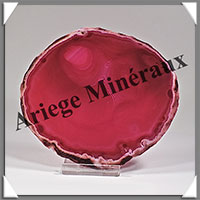 AGATE ROSE - Tranche Fine - 109x103x5 mm - 124 grammes - Taille 4 - M005