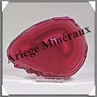 AGATE ROSE - Tranche Fine - 121x93x6 mm - 114 grammes - Taille 4 - M008