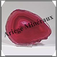 AGATE ROSE - Tranche Fine - 121x93x6 mm - 114 grammes - Taille 4 - M008