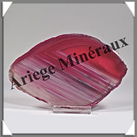 AGATE ROSE - Tranche Fine - 127x83x6 mm - 100 grammes - Taille 4 - M009