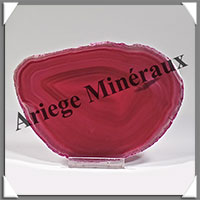 AGATE ROSE - Tranche Fine - 122x92x6 mm - 116 grammes - Taille 4 - M010