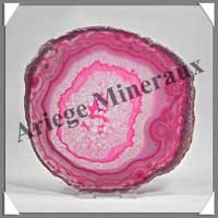 AGATE ROSE - Tranche Fine - 120x110 mm - 150 grammes - Taille 5 - C004
