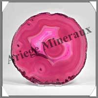 AGATE ROSE - Tranche Fine - 130x120 mm - 169 grammes - Taille 5 - C005