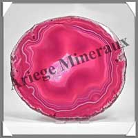 AGATE ROSE - Tranche Fine - 140x130 mm - 200 grammes - Taille 6 - C004