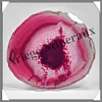 AGATE ROSE - Tranche Fine - 145x130 mm - 222 grammes - Taille 6 - C006