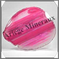 AGATE ROSE - Tranche Fine - 195x155 mm - 319 grammes - Taille 7 - C001