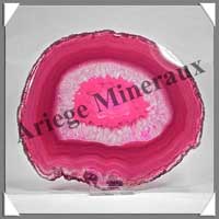 AGATE ROSE - Tranche Fine - 170x145 mm - 323 grammes - Taille 7 - C003